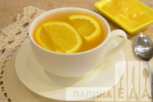 Имбирный чай с апельсином